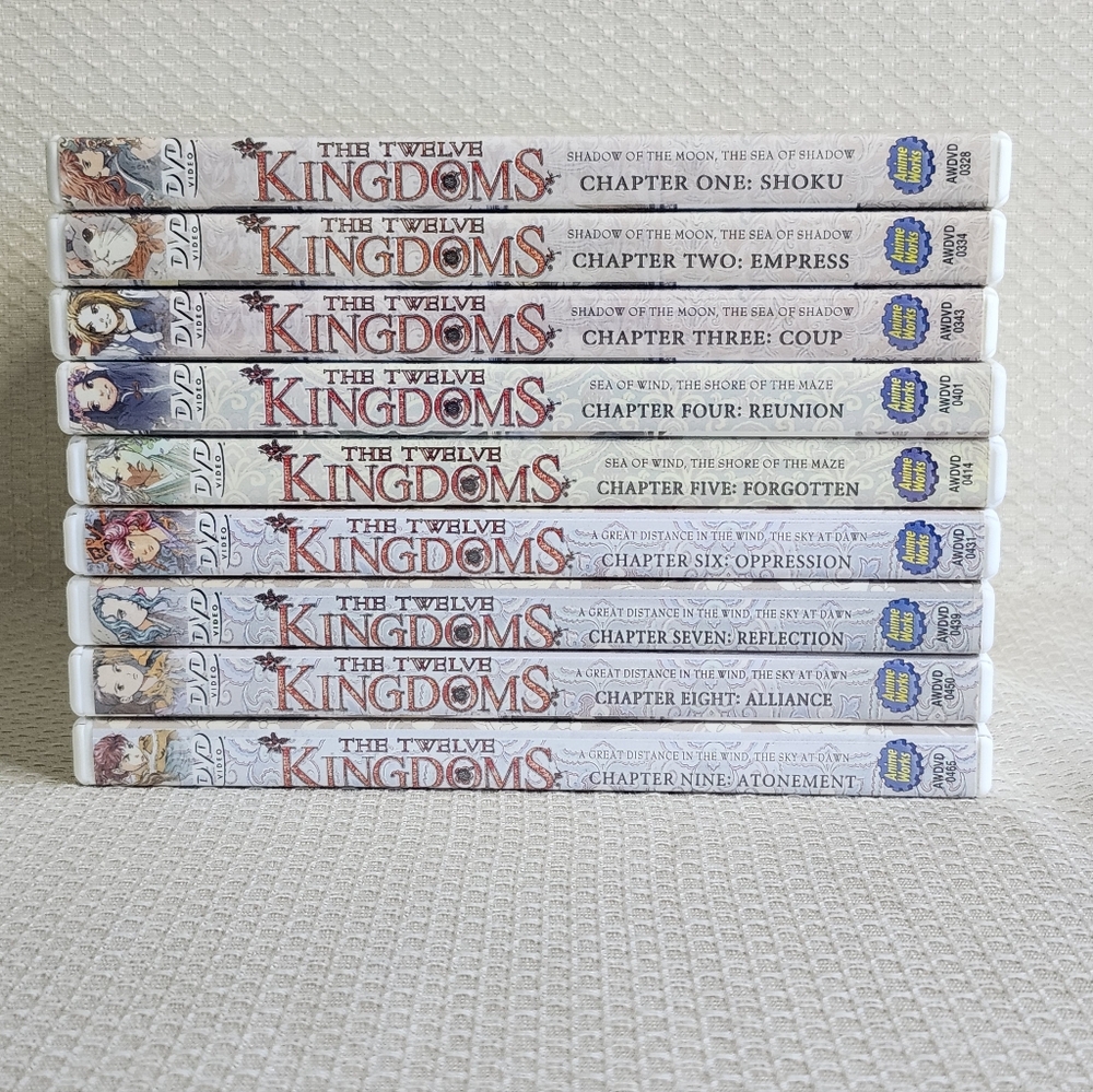 The Twelve Kingdoms Collection Vol 1-9 Anime Works DVD English Japan Dub